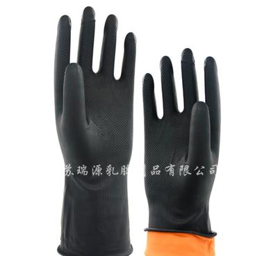 【厂家直销 耐酸碱 黑工业乳胶手套 工业安全防护 乳胶手套 1】价格_厂家_图片 -