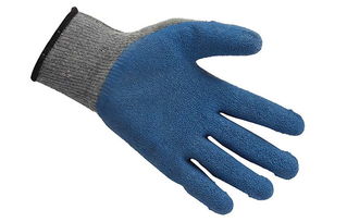 星宇L218灰纱兰2股乳胶皱纹涂层手套 耐用舒适的专业防护选择