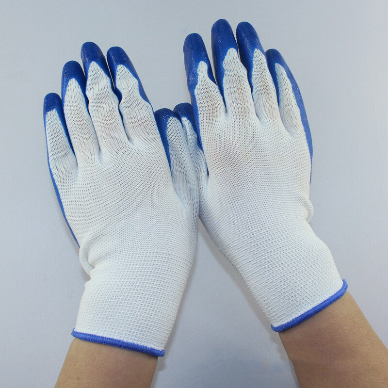 乳胶挂胶浸胶丁腈手套 防滑耐油的优质劳保选择