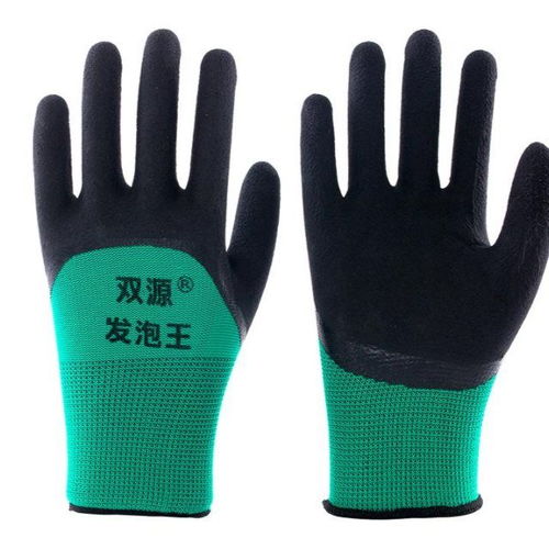 乳胶发泡防护手套 卓越的防滑耐磨与透气性能